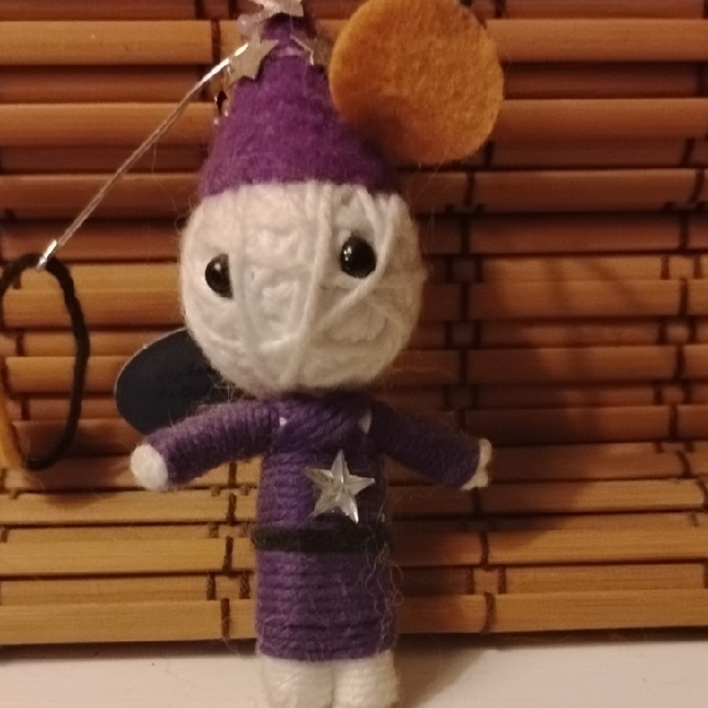 Purple and White Voodoo Keychain Watch Over Voodoo Keychain Virgo NWOT